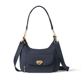 Coastal Flip Lock Half Moon Bag