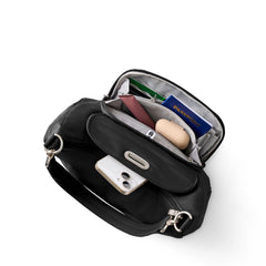 Coastal Flip Lock Half Moon Bag
